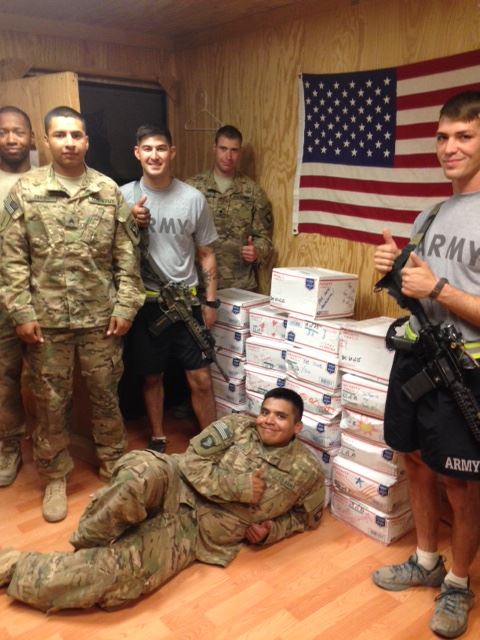 Soldiers with Boxes
