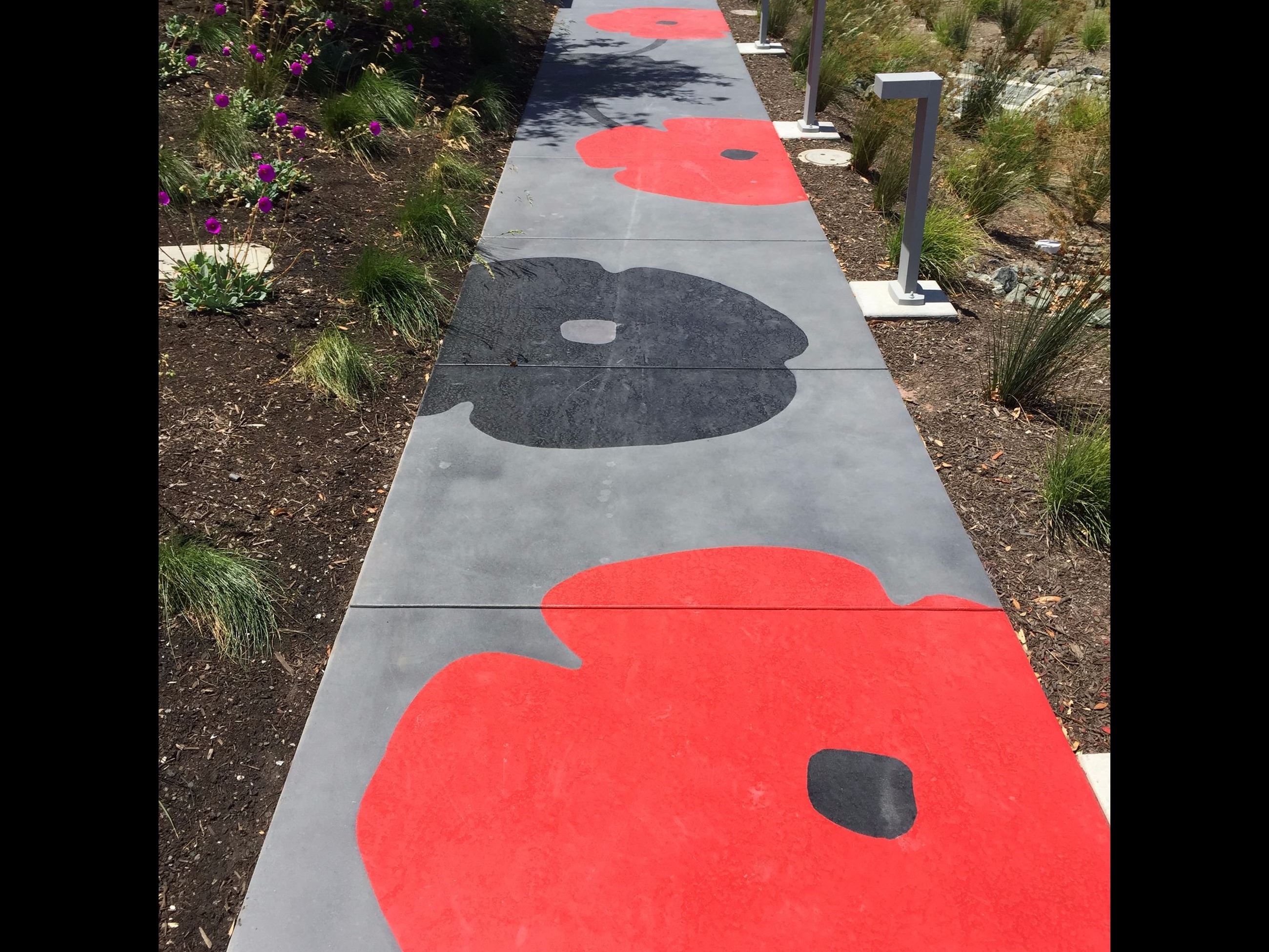 Poppy walkway