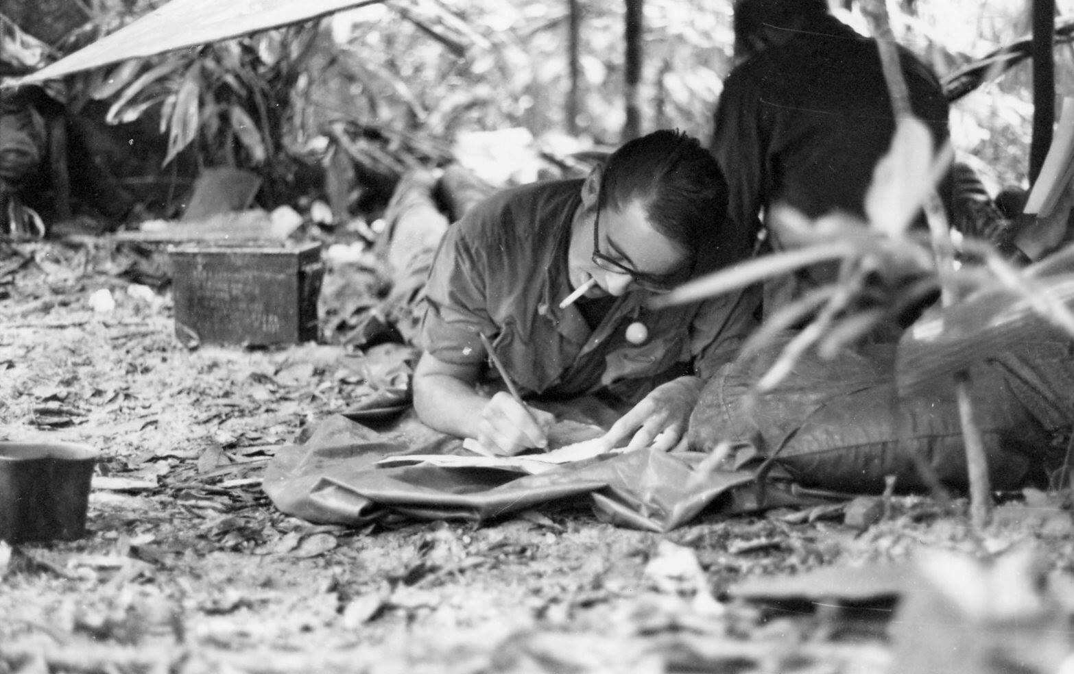 soldier writing letter