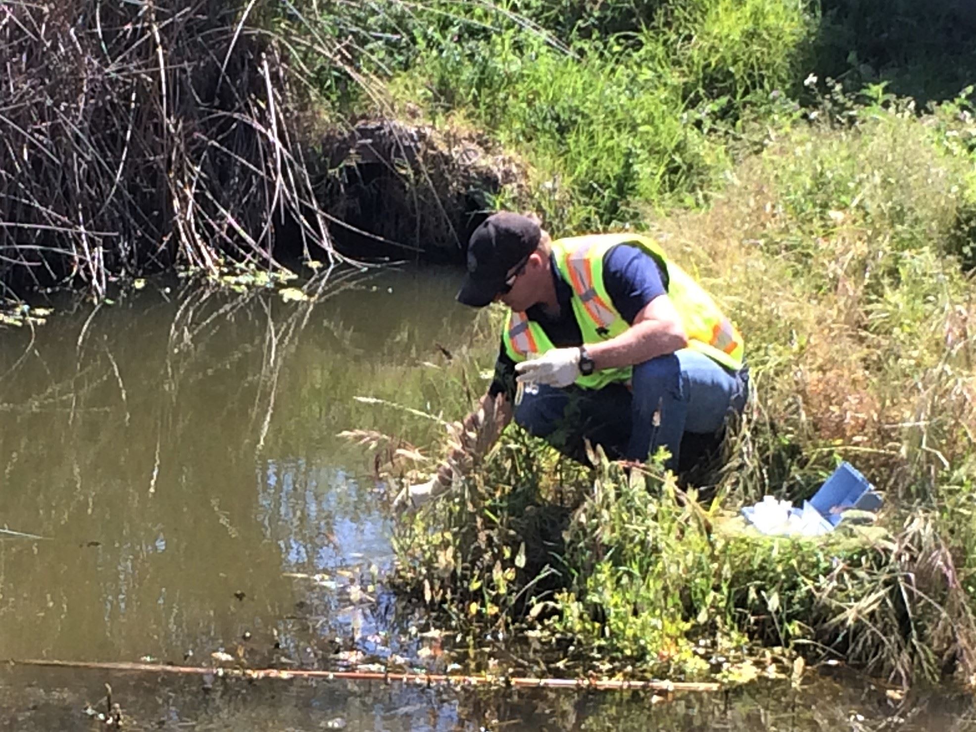 Public Works staff Testing Marina Lagoon - May 2019 