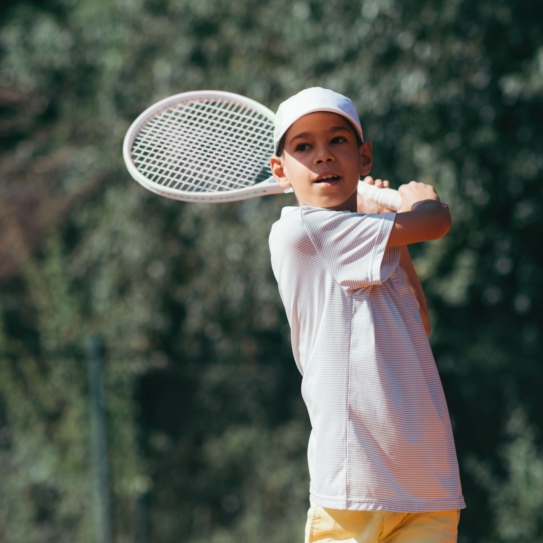Photo of youth tennis player.