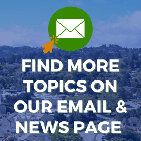 Image of city and sign up for email topic updates