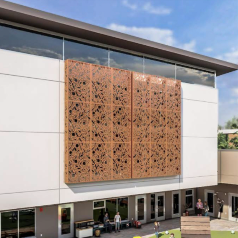 ChabadNP Design rendering of screen placement