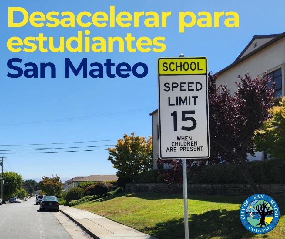 Slow for Students reduced speed limit sign near school