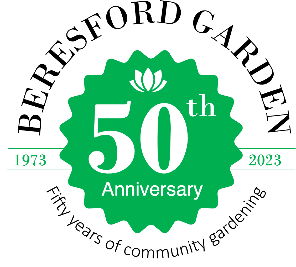 Beresford Garden 50 Year Anniversary Logo