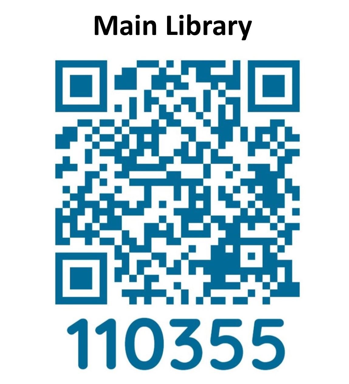 QR code Main Library printing