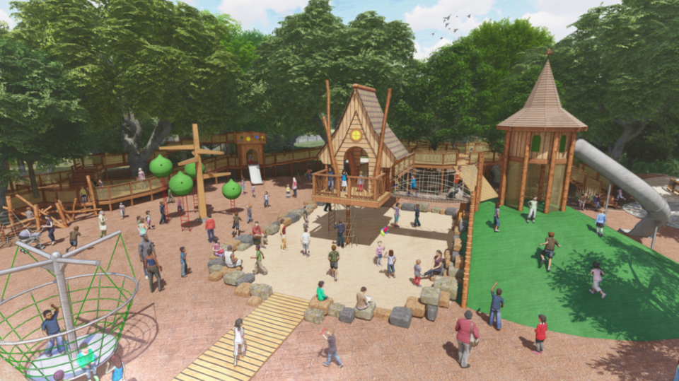 Central Park Playground Rendering - Updated 2025