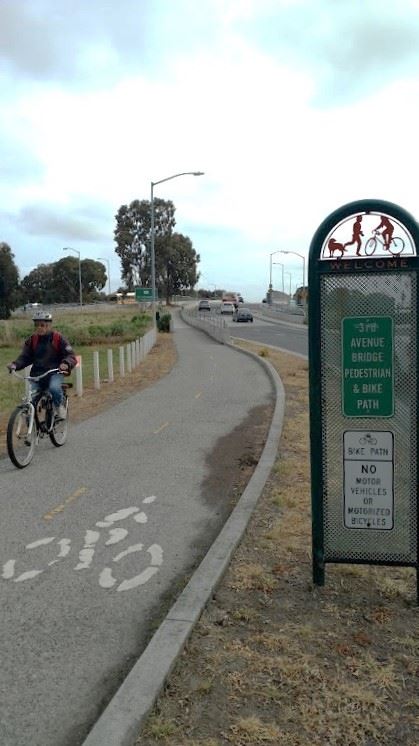 Bike overpass at 3rd Avenue