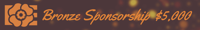 Bronze Sponsorship $5000