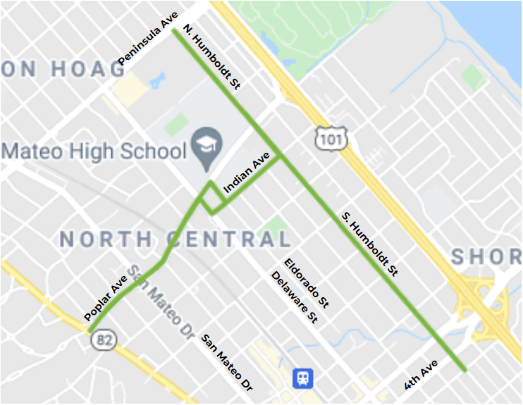 CDBG bike facility map