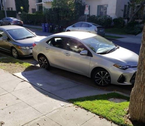 Parking Programs Driveway Entrance Parking example