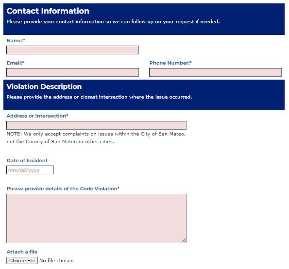 Report a Code Violation