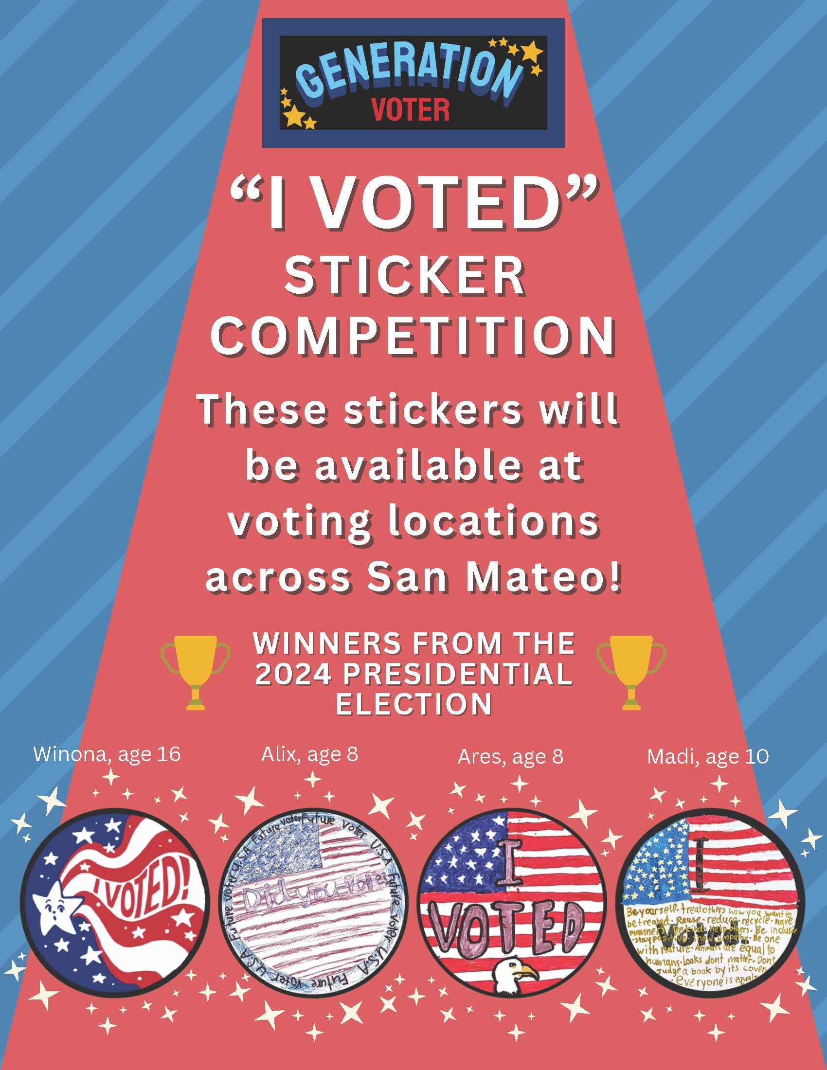 I Voted Sticker Competition Winners Flyer