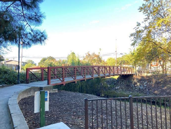 Chimney Red Bridge - Side View